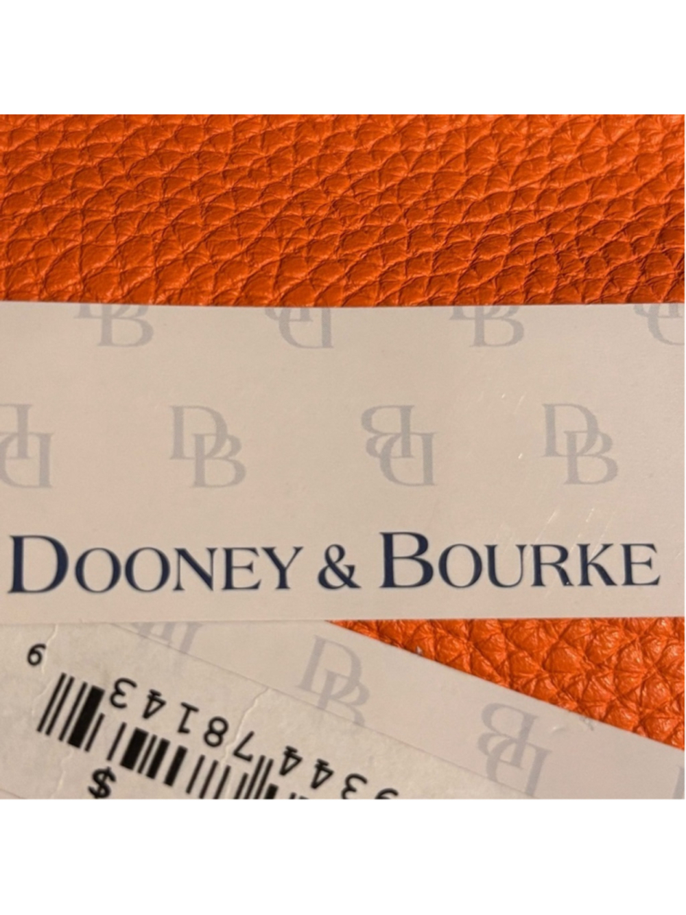 Dooney & Bourke Pebbled Leather Large Framed Coin Purse New W Tags Clementine - Picture 3 of 5